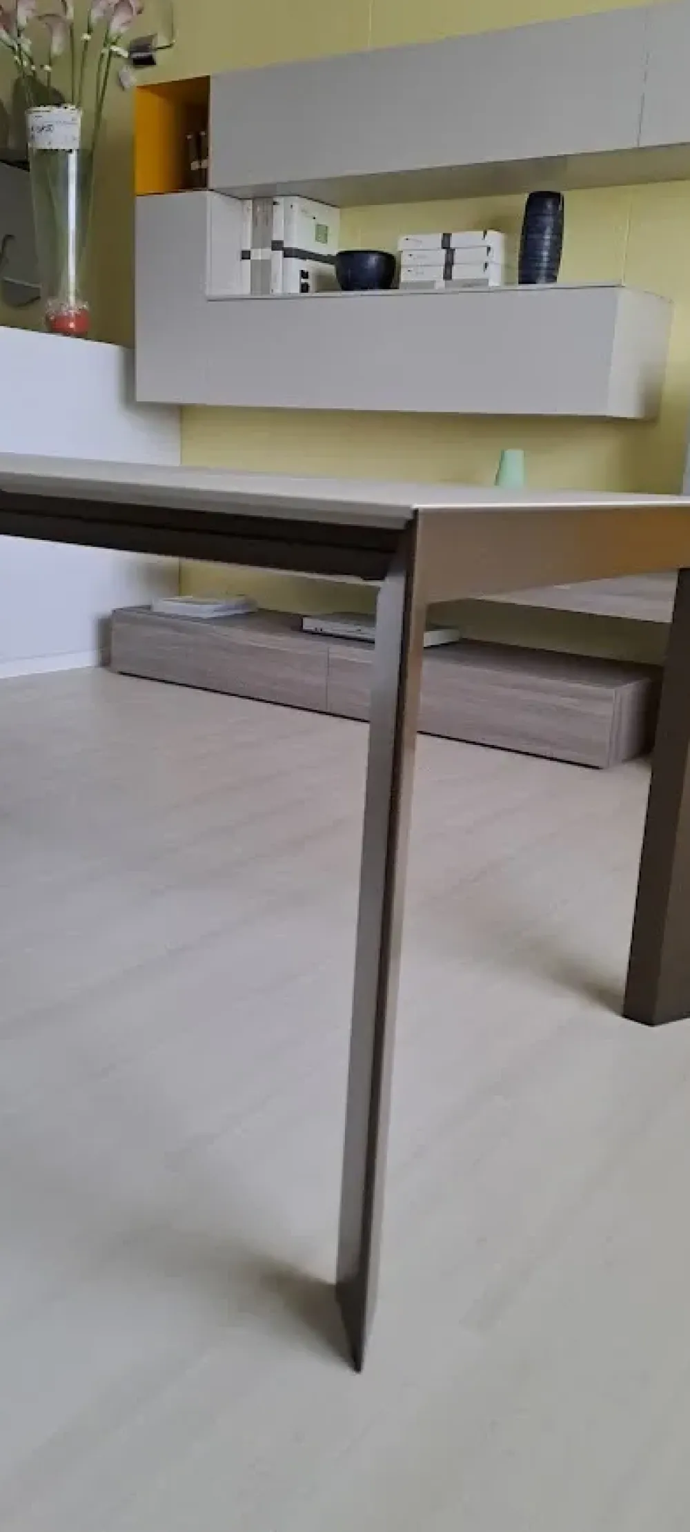 New Tavolo in vetro rettangolare Genio in offerta outlet Tavoli