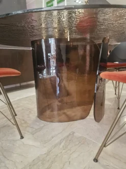 Nature Design Tavolo in vetro rotondo Blur a prezzo ribassato- Tavoli