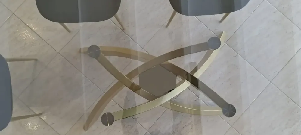 Online Tavolo in vetro sagomato Artistico in offerta outlet Tavoli