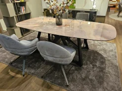 Tavolo in vetro sagomato Papillon a prezzo scontato^Ozzio New