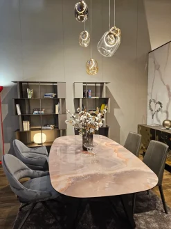 Tavolo in vetro sagomato Papillon a prezzo scontato^Ozzio New