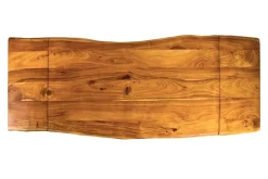 Tavolo industr. in legno e metallo, prolunghe estraibili. , prezzo ribassato.^Outlet Etnico