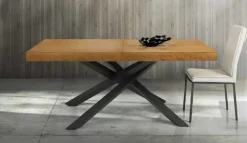 Sale Tavolo Intreccio in legno Allungabile scontato 54% Tavoli