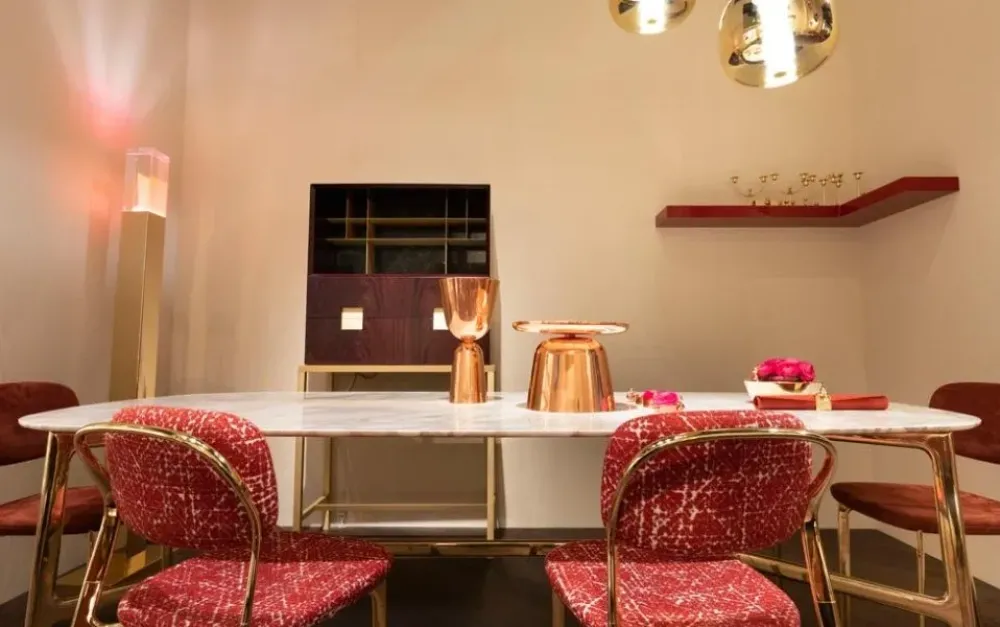 Md work Tavolo Table luxury calacatta ottone PREZZI OUTLET- Tavoli