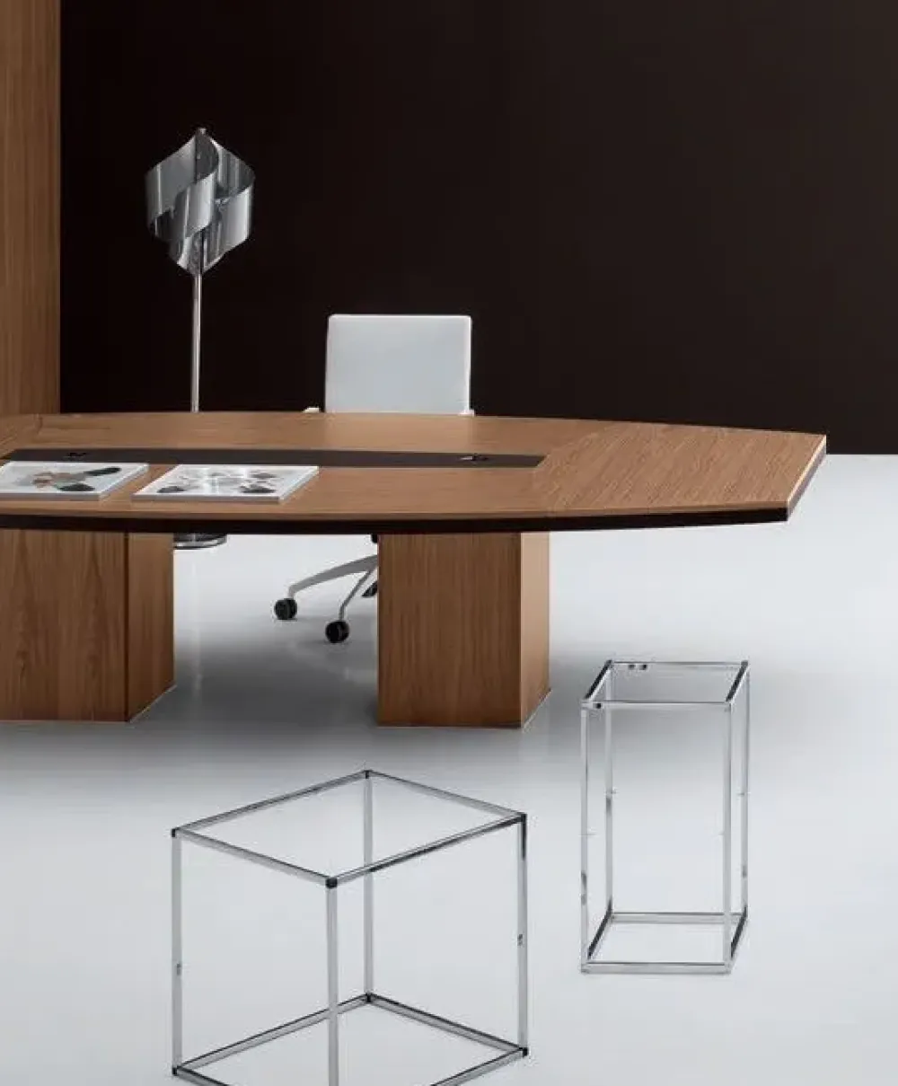 Tavolo Tavolo da riunione con passacavi PREZZI OUTLET -35%^Md work Outlet