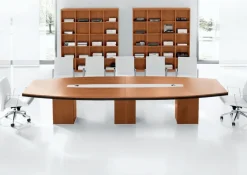 Tavolo Tavolo da riunione con passacavi PREZZI OUTLET -35%^Md work Outlet