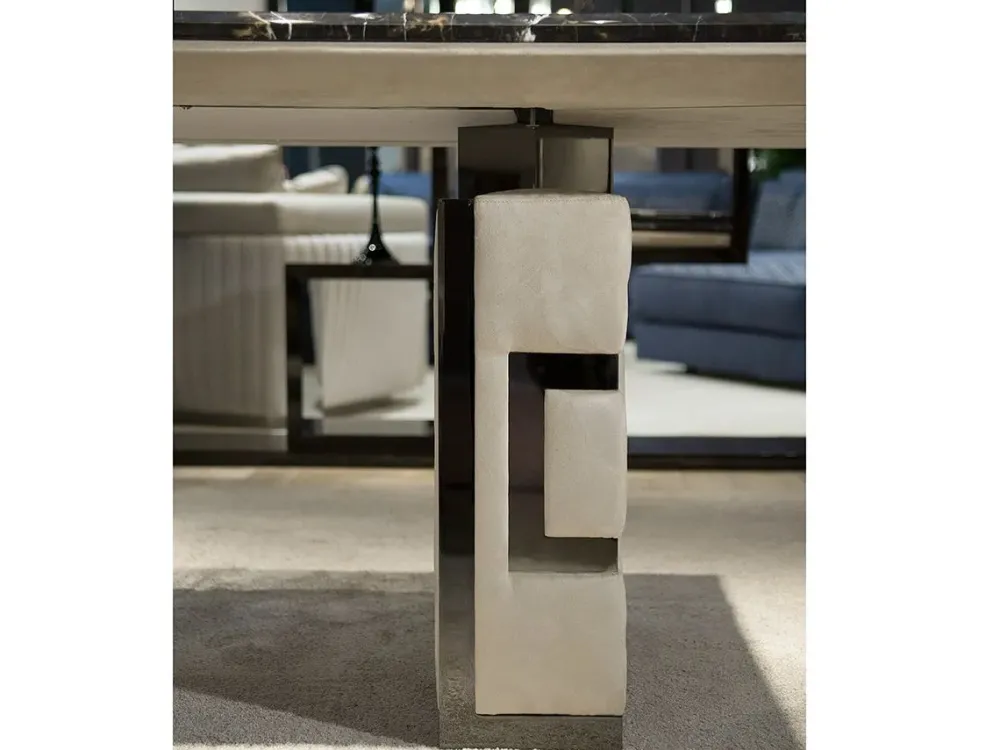 Clearance TAVOLO Luxury italia nabuk e marmo SCONTATO a PREZZI OUTLET Tavoli