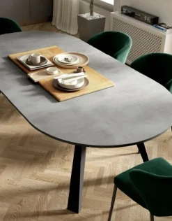 Sale TAVOLO  Tavolo rotondo allungabile cemento SCONTATO a PREZZI OUTLET Tavoli