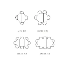 Sale TAVOLO  Tavolo rotondo allungabile cemento SCONTATO a PREZZI OUTLET Tavoli