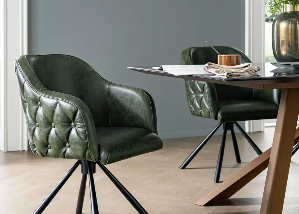 Alta Corte Tavolo Metal in legno rovere massello di scontato del 30%- Tavoli