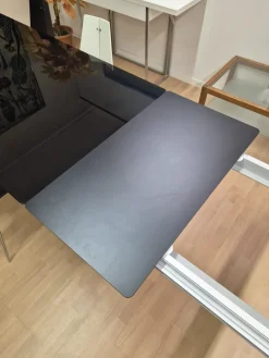 Ciacci Tavolo Miss in vetro Rettangolare allungabile scontato 30%- Tavoli