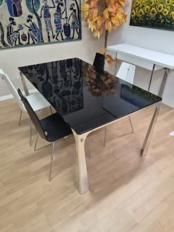 Ciacci Tavolo Miss in vetro Rettangolare allungabile scontato 30%- Tavoli