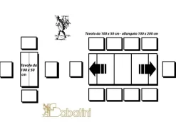 Sabatini Tavolo modello Elena di- Tavoli