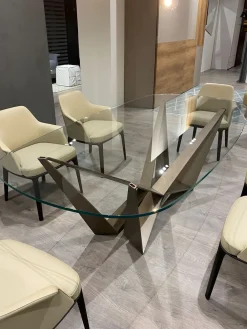 Tavolo ovale a quattro gambe Skorpio scontato^Cattelan Italia Best