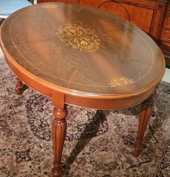 Tavolo Ovale allungabile di scontato del 50%^Artigianale Outlet