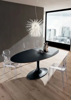 Sale Tavolo ovale in ceramica Ruud in Offerta Outlet Tavoli