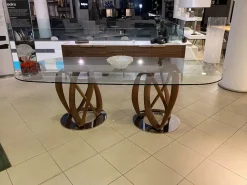 Tavolo ovale in vetro Infinity di in Offerta Outlet^Porada Outlet