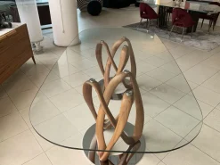 Tavolo ovale in vetro Infinity di in Offerta Outlet^Porada Outlet