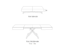 Ozzio TAVOLO  Box SCONTATO a PREZZI OUTLET- Tavoli