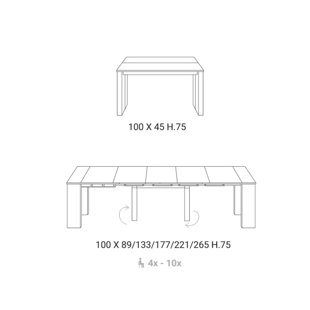 TAVOLO Maxima SCONTATO a PREZZI OUTLET^Ozzio New