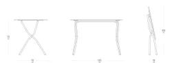 Collezione esclusiva Tavolo per l'esterno modello Tavolo pieghevole 120x70 balcony lafuma in offerta- Tavoli Da Giardino