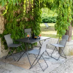 Collezione esclusiva Tavolo per l'esterno modello Tavolo pieghevole 120x70 balcony lafuma in offerta- Tavoli Da Giardino