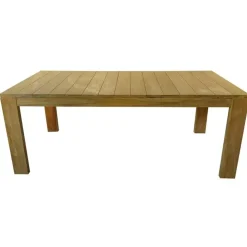 Outlet Etnico Tavolo per l'esterno modello Tavolo fisso legno teak 200 a prezzi convenienti- Tavoli Da Giardino