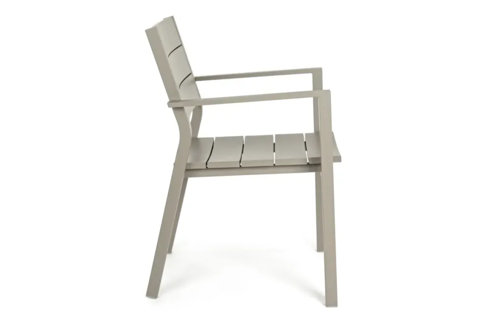 Tavolo per l'esterno Tavolo skipper tortora con 6 poltroncine shark tortora a prezzo scontato^Bizzotto Discount