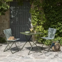 Sale Tavolo per l'esterno Tavolo balcony verde moss lafuma a marchio a prezzo ribassato Tavoli Da Giardino