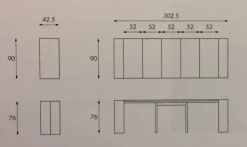 New Tavolo Pinocchio consolle bianca in laccato Consolle Tavoli