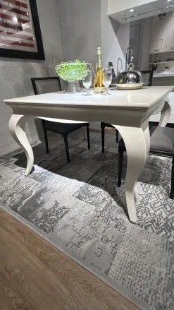 Tavolo quadrato in legno Tavolo quadrato laccato  di in Offerta Outlet^Dialma Brown