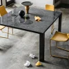 Md work TAVOLO QUADRATO 140X140  ALLUNGABILE CRISTALCERAMICA MARMO GRECO- Tavoli