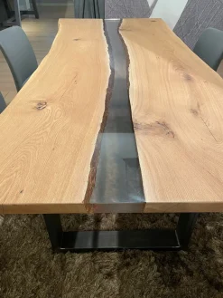 Sale Tavolo Resina le trasparenze   in legno Fisso scontato 53% Tavoli