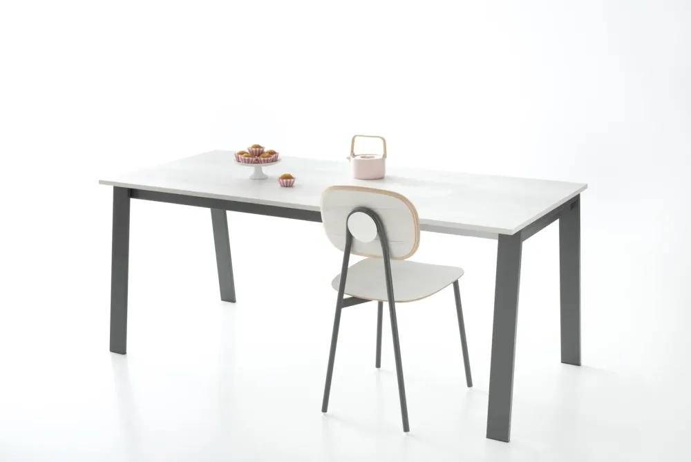 Point House Tavolo rettangolare a quattro gambe Delta 120 scontato- Tavoli