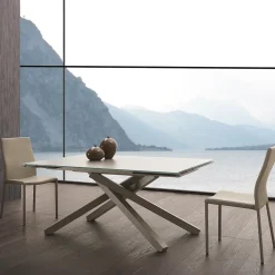 Tavolo rettangolare a quattro gambe Infinity scontato Tavoli