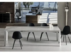 Outlet Tavolo rettangolare a quattro gambe Chef scontato Tavoli