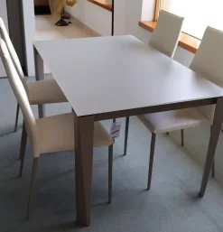 Best Tavolo rettangolare a quattro gambe Tavolo chef piano cristallo opaco antigraffio scontato Tavoli