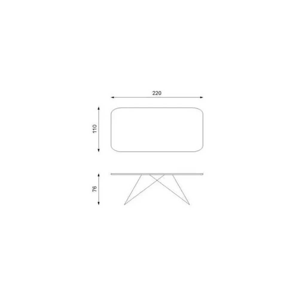 Stones Tavolo rettangolare allungabile Thanos- Tavoli