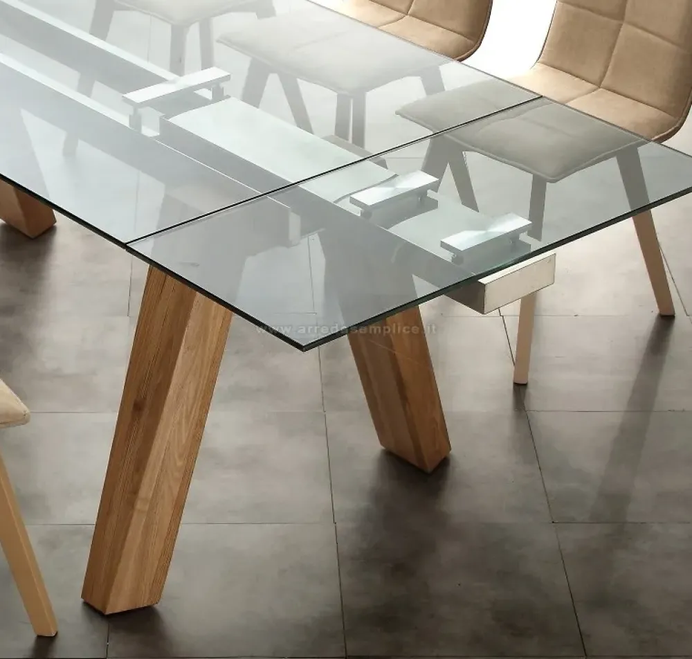 Tavolo rettangolare allungabile 654 a soli 1800 Euro^Collezione esclusiva Outlet