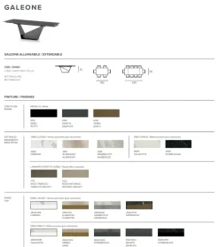 Clearance Tavolo rettangolare allungabile Galeone di a prezzo riservato Tavoli