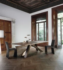 New Tavolo rettangolare con basamento centrale Big table scontato Tavoli