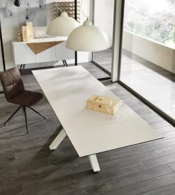 Stones Tavolo rettangolare con basamento centrale Ceramica 1   scontato- Tavoli