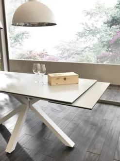 Stones Tavolo rettangolare con basamento centrale Ceramica 1   scontato- Tavoli