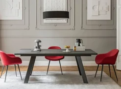 Md work Tavolo rettangolare in ceramica Tavolo luxury ceramica allungabile in Offerta Outlet- Tavoli