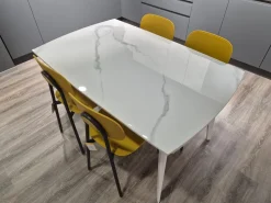 Artigianale Tavolo rettangolare in ceramica Oceano di in Offerta Outlet- Tavoli