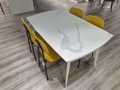 Artigianale Tavolo rettangolare in ceramica Oceano di in Offerta Outlet- Tavoli