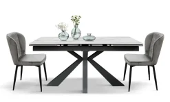 Md work Tavolo rettangolare in ceramica Tavolo allungabile ceramica bianco statuario  di in Offerta Outlet- Tavoli