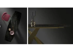 Zamagna Tavolo rettangolare in ceramica Ship di in Offerta Outlet- Tavoli