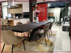 Online Tavolo rettangolare in ceramica Cartesio cs4111-r 200 di in Offerta Outlet Tavoli