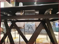 Online Tavolo rettangolare in ceramica Cartesio cs4111-r 200 di in Offerta Outlet Tavoli